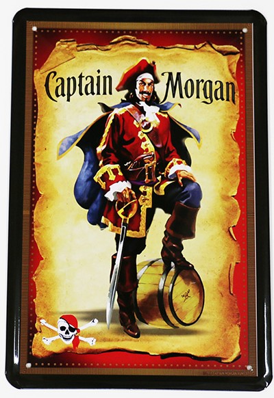 Capitan Morgan, Blechschild, 20x30cm