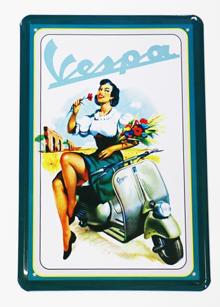 Vespa, Blechschild, 20x30cm